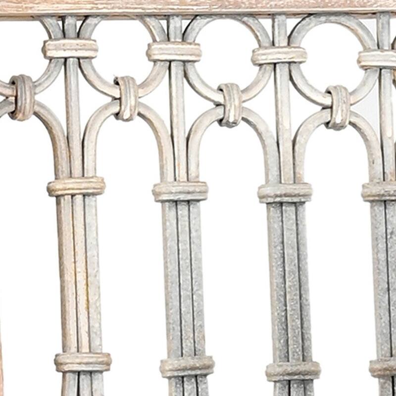 HomeRoots Set of Two White Wood Slat Back Dining Side Chairs - 18' X '42' X '18