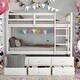 preview thumbnail 1 of 48, Multifunctional Trundle Bunk Bed - Twin Over Twin w/Trundle White