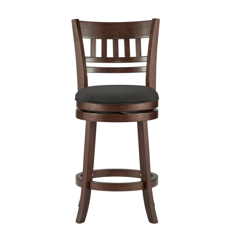 Verona Linen Lattice Back Swivel 24-inch Counter Height Stool by iNSPIRE Q Classic