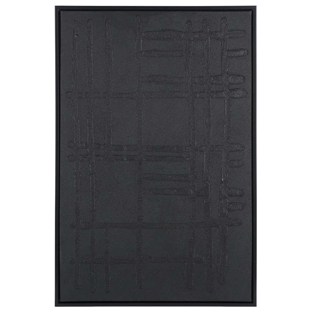 SAFAVIEH Home Soho Streets 24W x 36L-inch Black Framed Wall Art