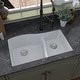 preview thumbnail 7 of 45, Karran Undermount Quartz Double-bowl Kitchen Sink