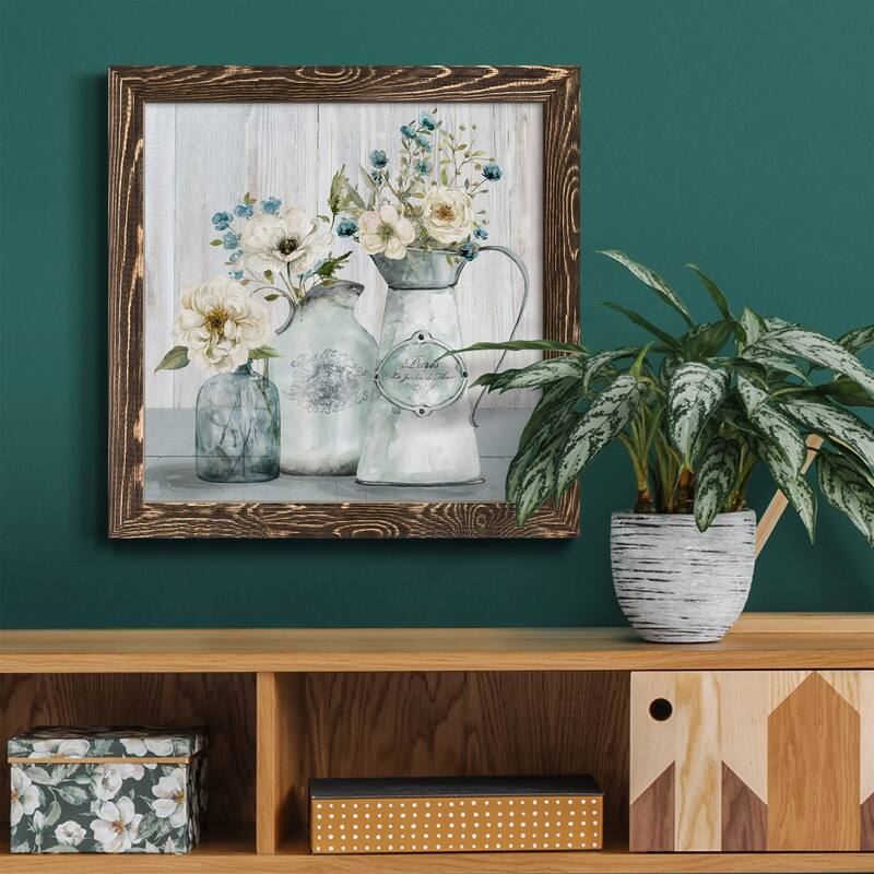 French Garden Flowers I-Premium Framed Canvas - Ready to Hang