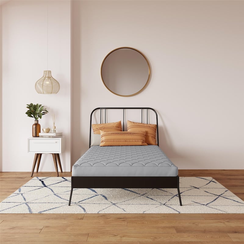 DHP Dana 6 Inch Quilted Mattress with Removable Cover and Thermobonded Polyester Fill