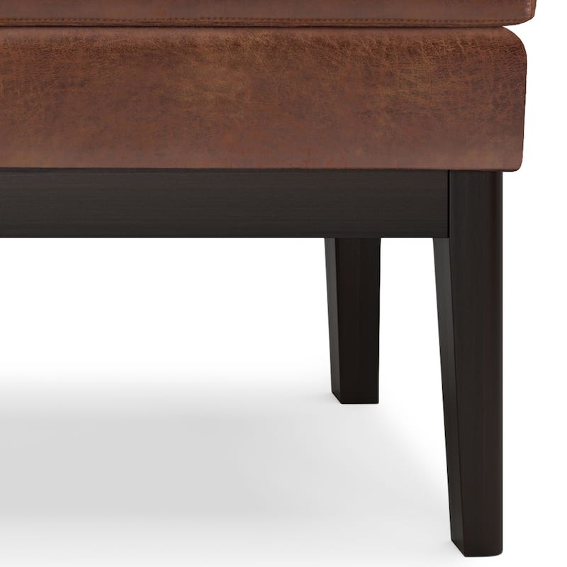 WYNDENHALL Bragg 45 inch Wide Mid Century Ottoman Bench - 44 Inches wide