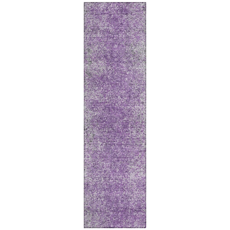 Machine Washable Indoor/ Outdoor Chantille Solid Contemporary Rug