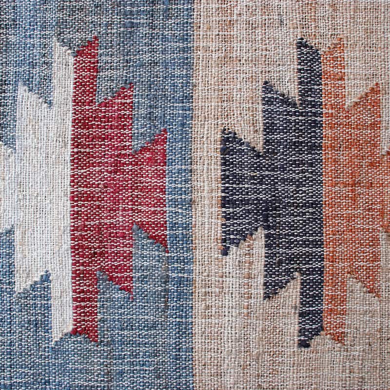 Sevita Hand-Woven Southwestern Jute-Blend Area Rug, Tan and Gray