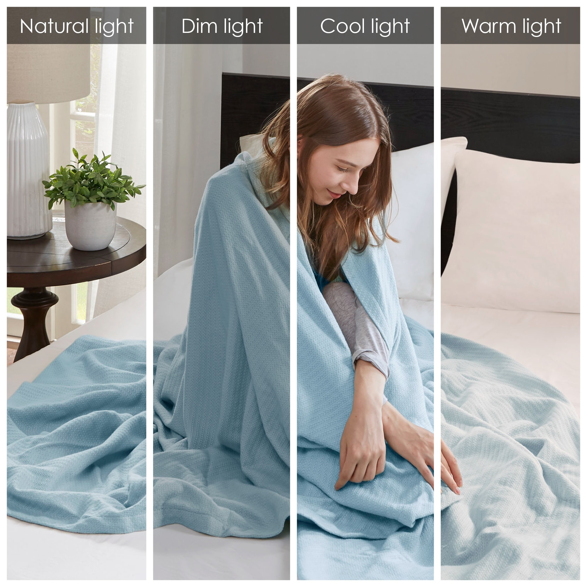 Madison Park Liquid Solid Colored Woven Cotton Blanket On Sale