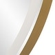 preview thumbnail 12 of 10, Uttermost Crofton Lighted Brass Round Mirror - 32"W x 32"H x 2.13"D
