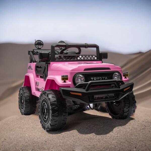 slide 2 of 36, TOYOTA FJ Cruiser Licensed Kids Ride-On Car with Advanced Features Pink