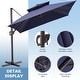 preview thumbnail 18 of 45, Crestlive Products 10FT Aluminum Square Double Top Patio Cantilever-Offset Umbrella