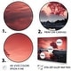 preview thumbnail 3 of 11, Designart "Silent Raspberry Tree Reverie Landscape I" Tree Framed Art Set of 3 - Modern Pink Wall Art Set 3 Pieces