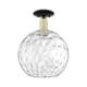 Option Black Antique Brass / Clear Water Glass