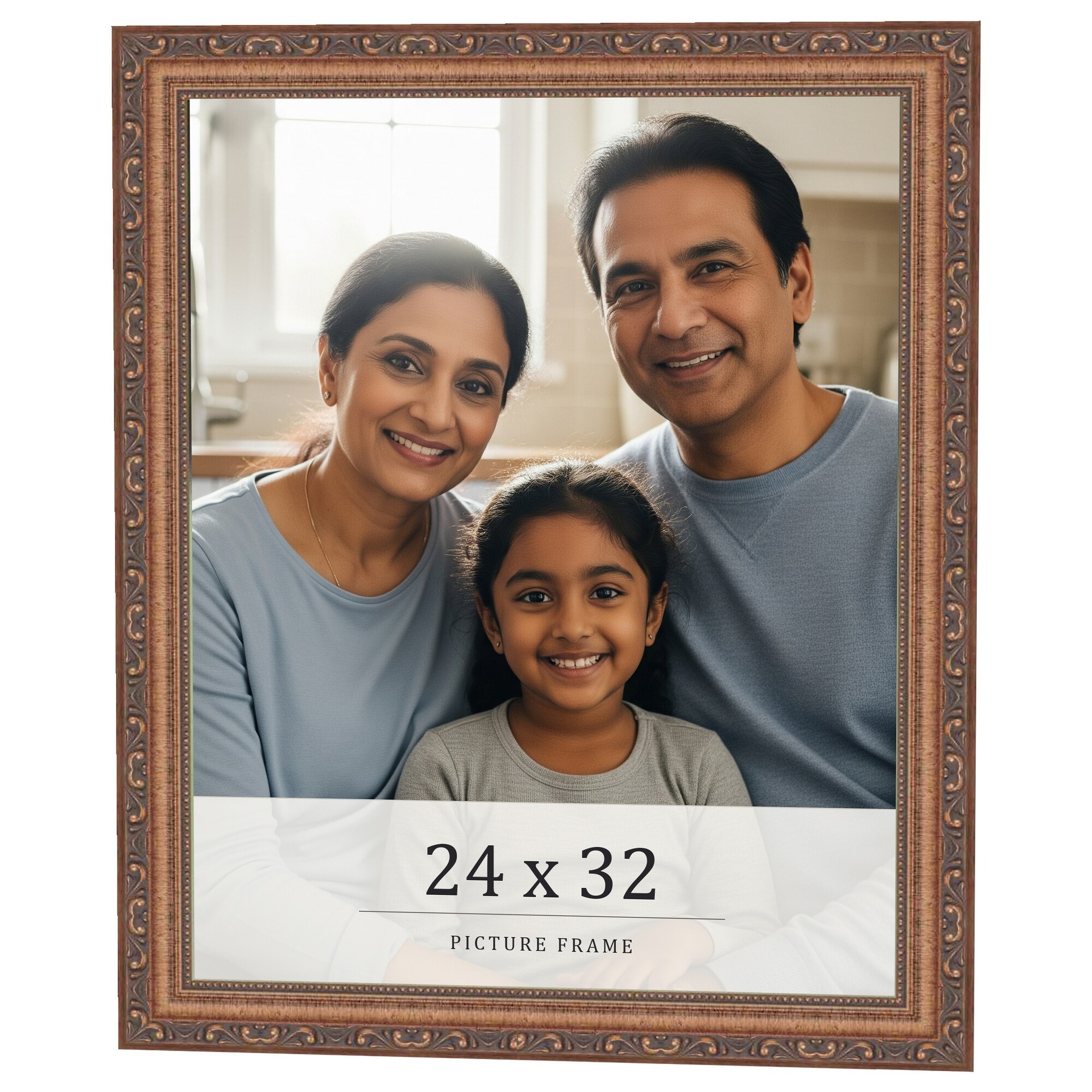 24x32 Frame Red Solid Wood Picture Frame Width 1.75 Inches | Interior Frame Depth 1 13/16 Inches