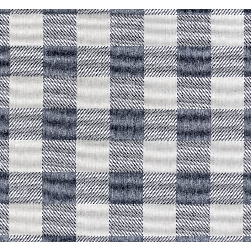 Momeni Baja Plaid Indoor/ Outdoor Area Rug