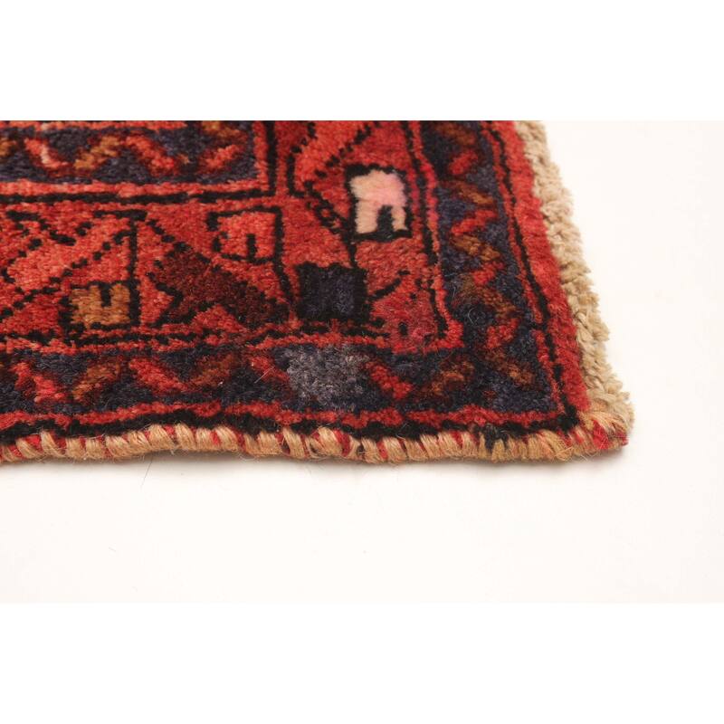 ECARPETGALLERY Hand-knotted Andelz Red Wool Rug - 3' 10" x 6' 3"