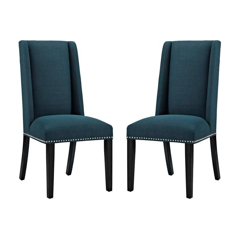 Modway Baron Fabric Upholstered Dining Chairs (Set of 2)