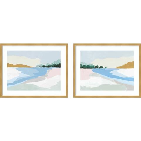 Soft Coastals - set of 2 Framed Art Print