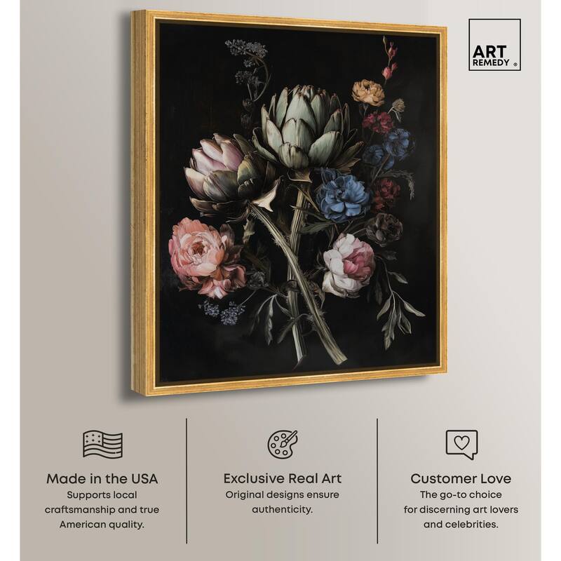 Moody Artichoke III Canvas by Art Remedy