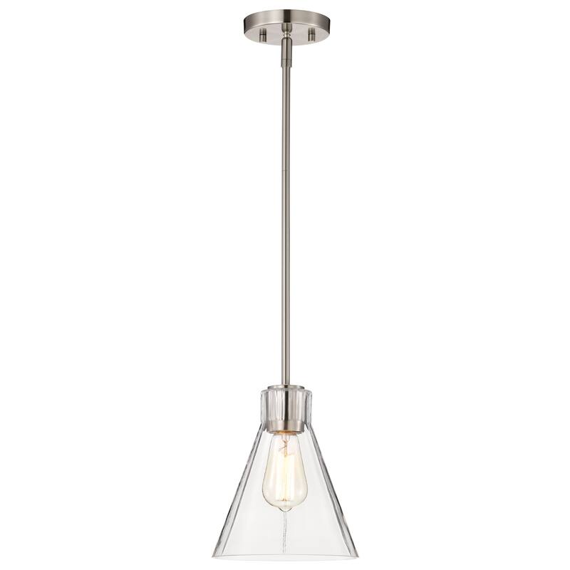 Gianna Mini Pendant Brushed Nickel Finish Clear Glass - Brushed Nickel