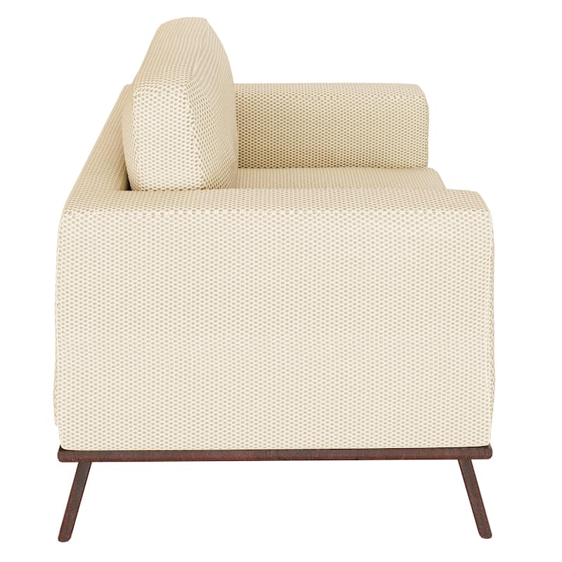 Chester Modern One-Seater Sofa Leather Or Mesh Upholstery Accent Arm Chair for Living Room Bedroom Lounge - 33.46