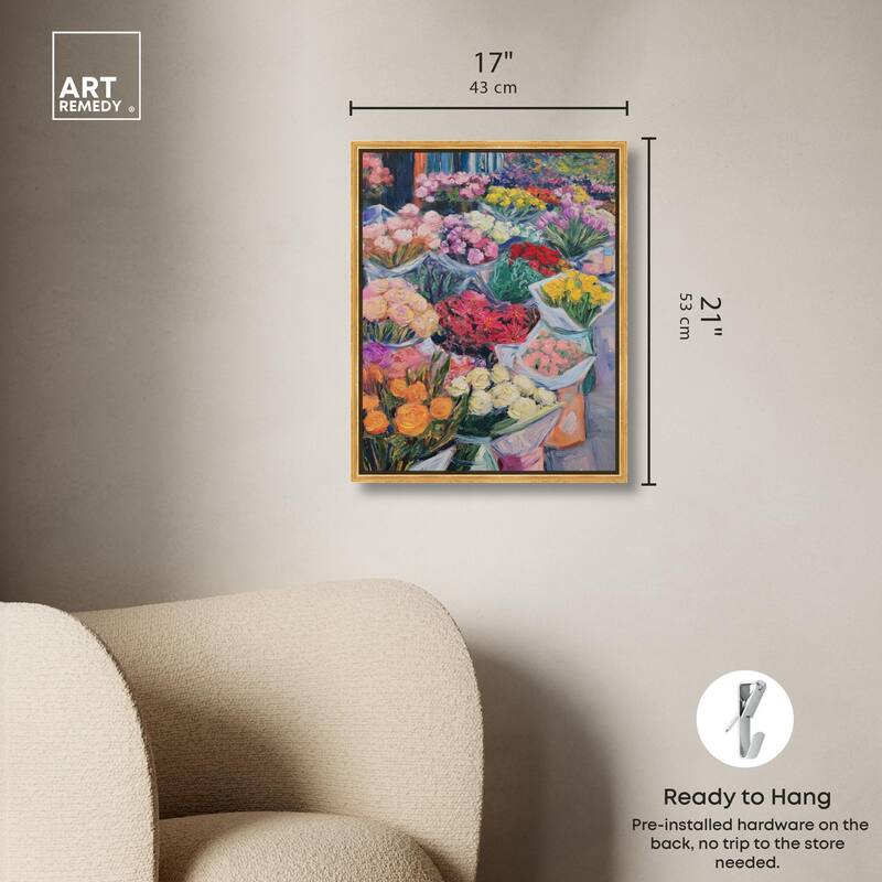 Market Blooms I Canvas by Art Remedy