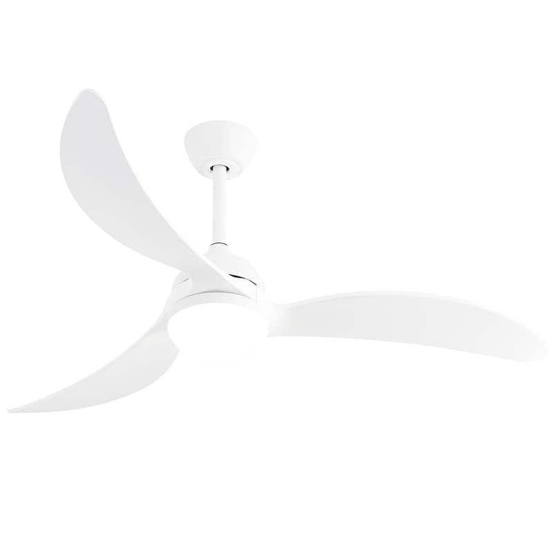 Sofucor 45 Inch Ceiling Fan with Light and Remote,Indoor/Outdoor with 3-Timer,Low Profile Quiet for Bedroom Living Room Patio