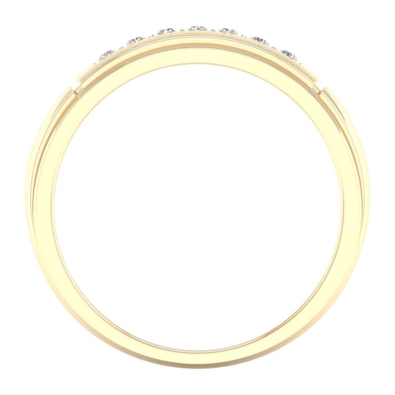 1/10ct TDW Diamond Ring in 10K Gold for Men