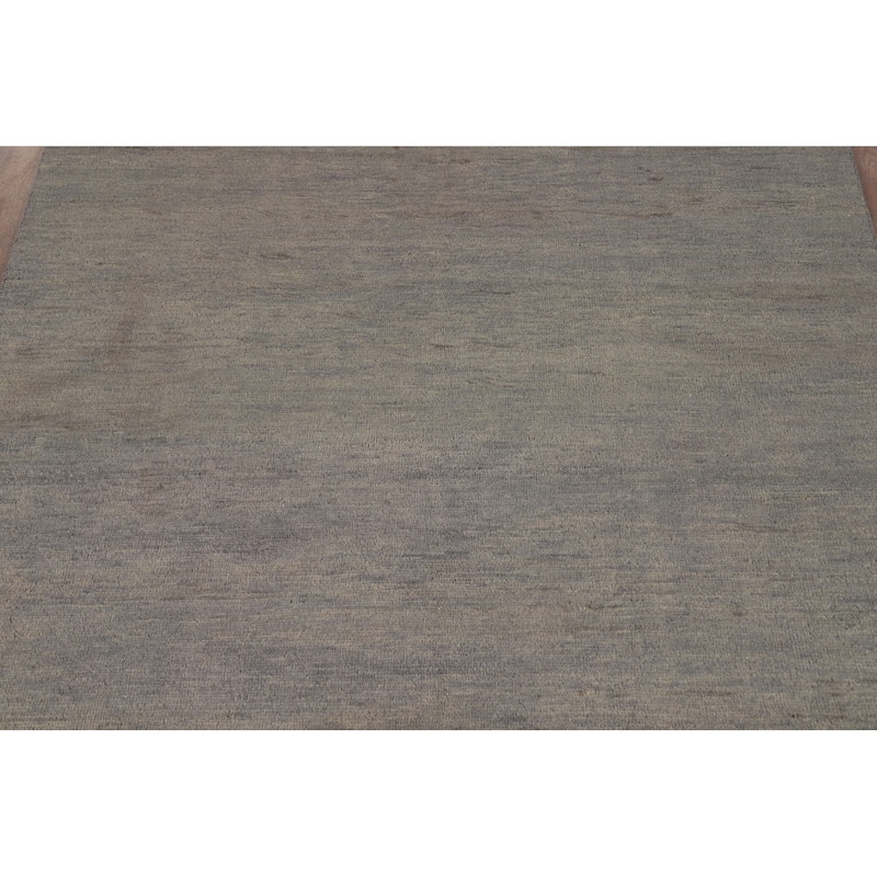 Gray Modern Gabbeh Oriental Area Rug Handmade Wool Carpet - 4'10" x 6'5"
