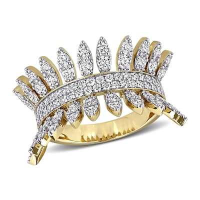 Miadora 2 2/5ct TDW Diamond Fashion Ring in 14k Yellow Gold
