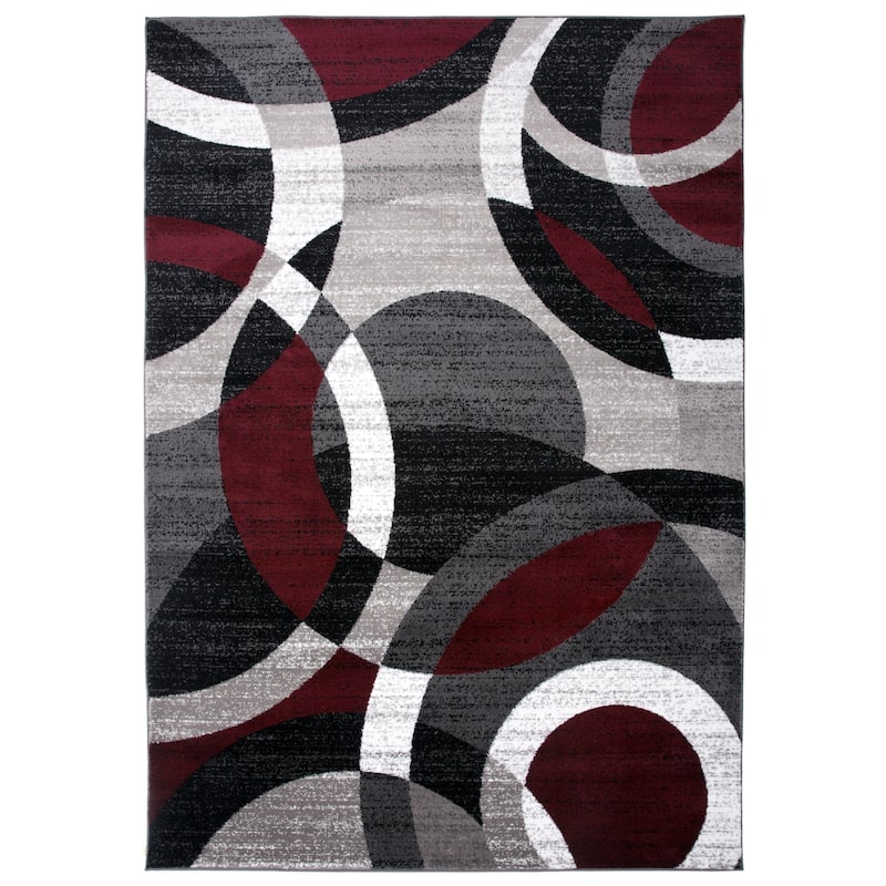 World Rug Gallery Geometric Circles Area Rug