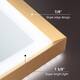 Wall Mounted Back Light Bathroom Framed LED Mirror Anti- Fog With Dimmable Light Touch Sensor And Memory Function