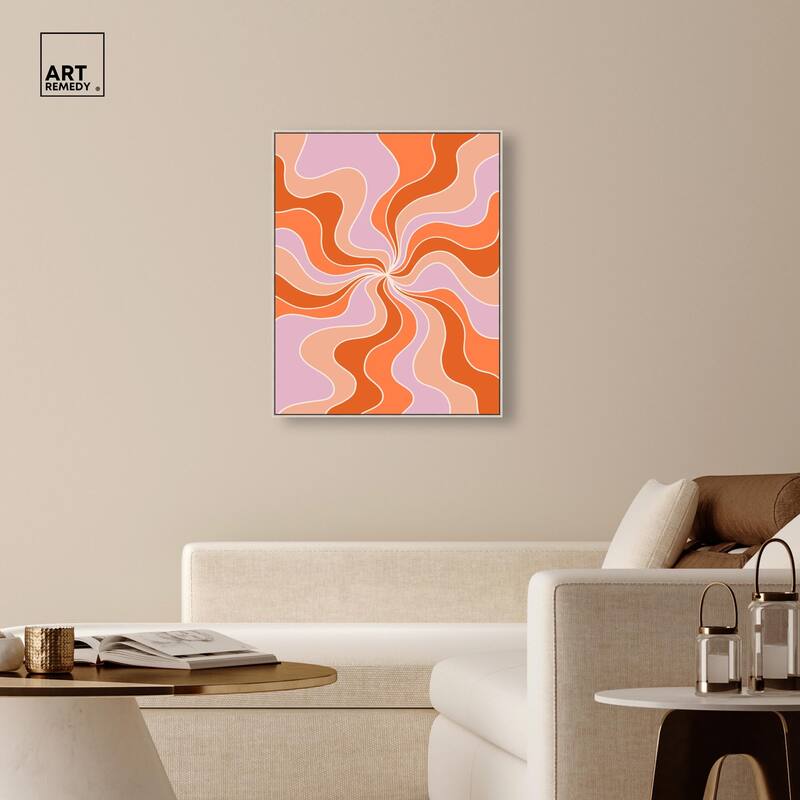 Carnaval Retro Curves II Canvas by Art Remedy