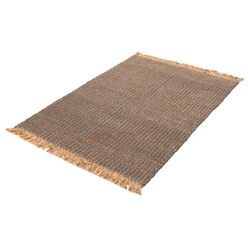 ECARPETGALLERY Flat-Weave Palas Denizli Dark Brown Kilim - 5'0 x 7'1