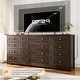 preview thumbnail 21 of 26, 12 Drawers Wood Dressers, 63" Long TV Stand Dresser for 65 Inch TV