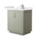 Option Light Green / White Quartz Top / Brushed Nickel