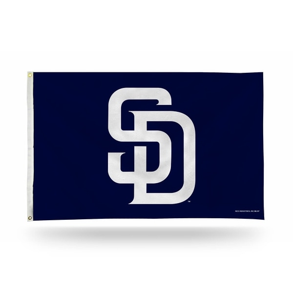 3' x 5' Blue and White MLB San Diego Padres Rectangular Banner Flag - N/A