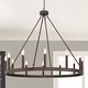 preview thumbnail 31 of 37, The Gray Barn Highclere 12-light Wagon Wheel Chandelier - 40"x40"x35.93"