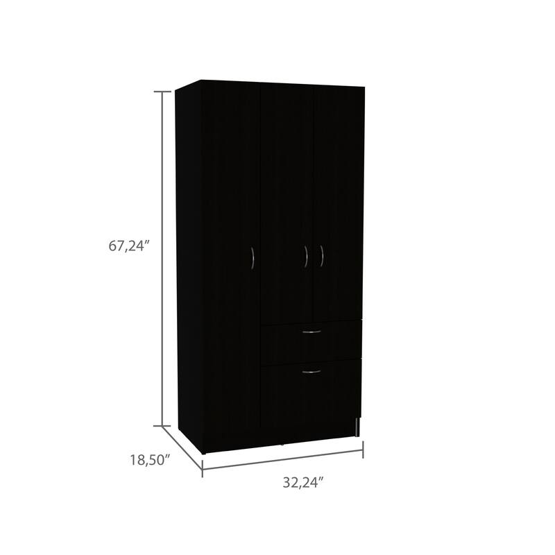 1-Drawer Rectangle Armoire