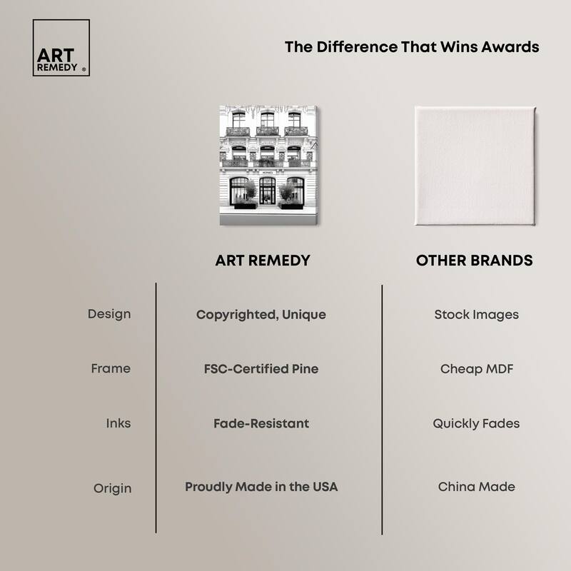 Lux Store Front Canvas by Art Remedy, Gallery Wrapped