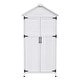 preview thumbnail 11 of 11, Christopher Knight Home-Amile Fir Wood Outdoor Storage Shed with Double Doors