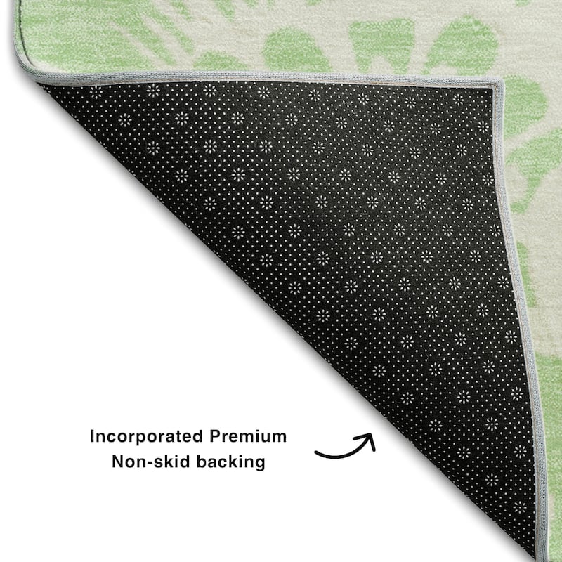 Premium Washable Super Soft Modern Floral Mayfield Rug