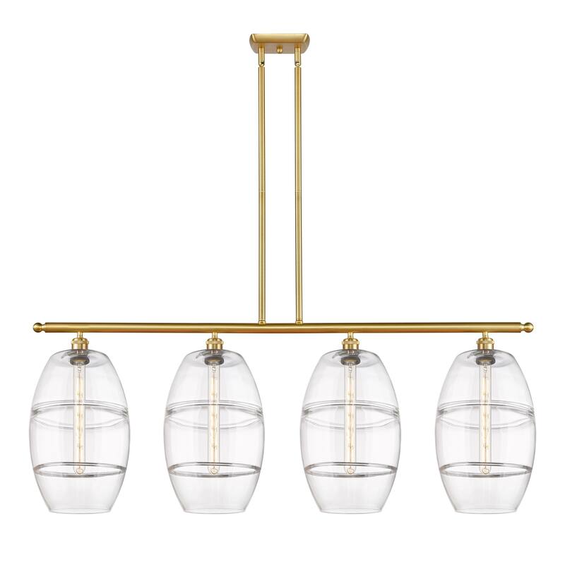Innovations Lighting 516-4I-19-48 Vaz Linear Vaz 4 Light 48" Wide - Satin Gold / Clear