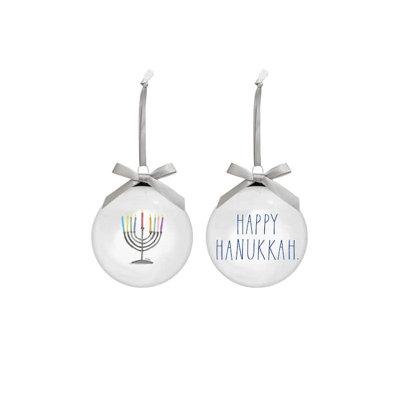Rae Dunn Set of 2 HANUKKAH Ornaments