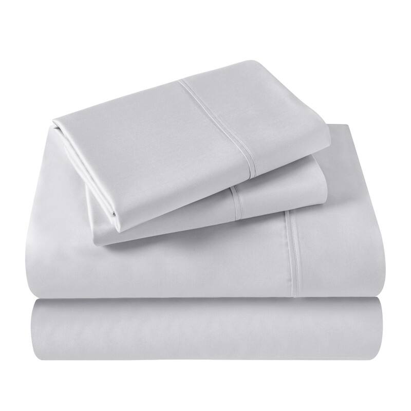 Blue Nile Mills 4 Piece Rayon From Bamboo Sheets 300 Thread Count - Solid Deep Pocket