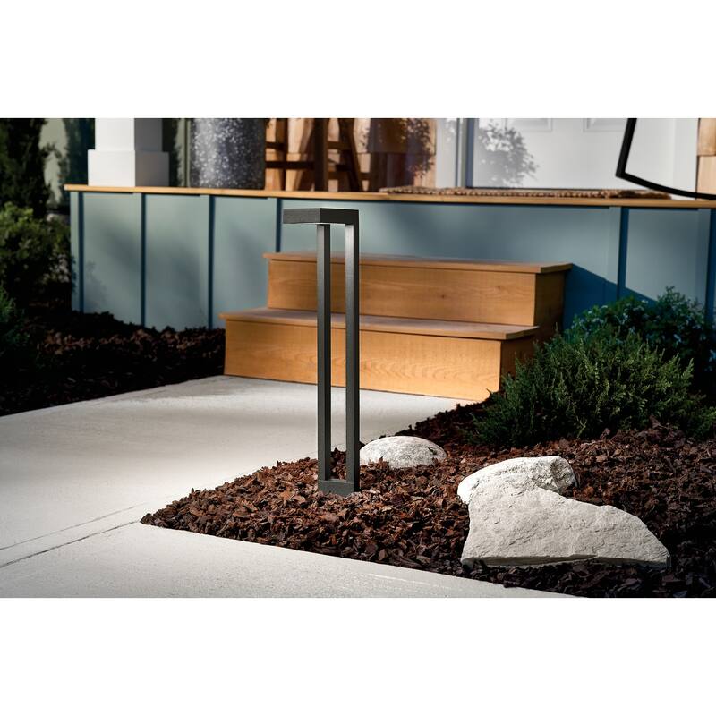 Kichler Lighting Two Arm Contemporary Path Light in Black Brass - 22