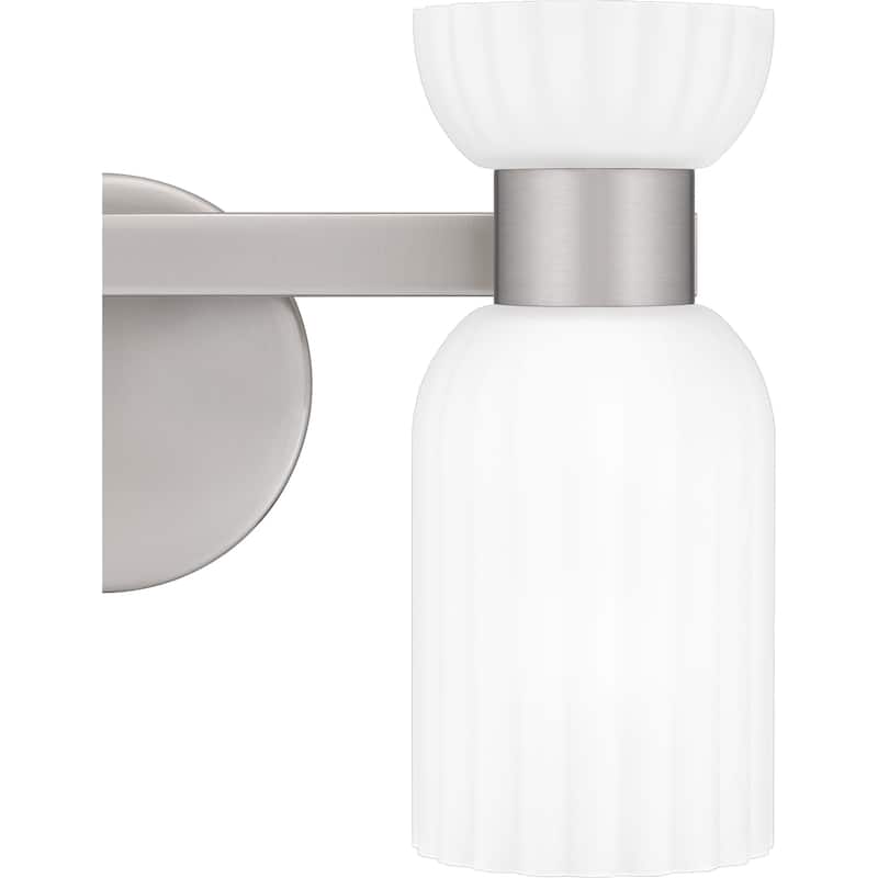 Rembrandt 2-Light Brushed Nickel Vanity Light