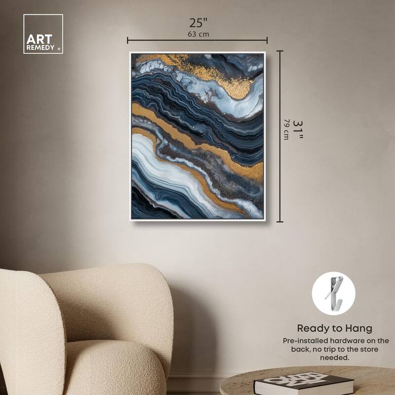 Acrylic Flow I Canvas by Art Remedy