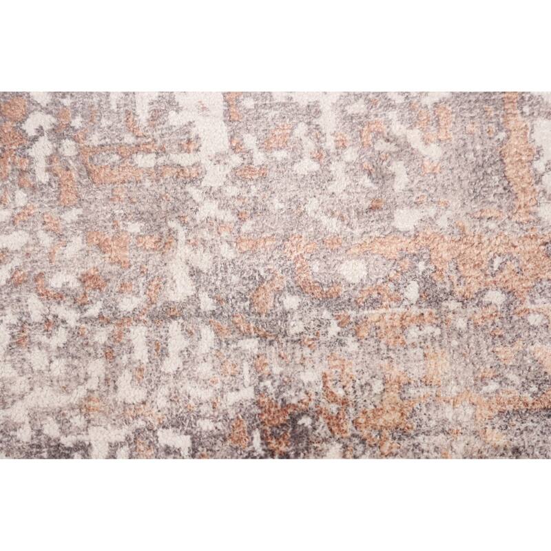 Contemporary Abstract Foyer Rug Handmade Wool Carpet - 2'10"x 4'11"