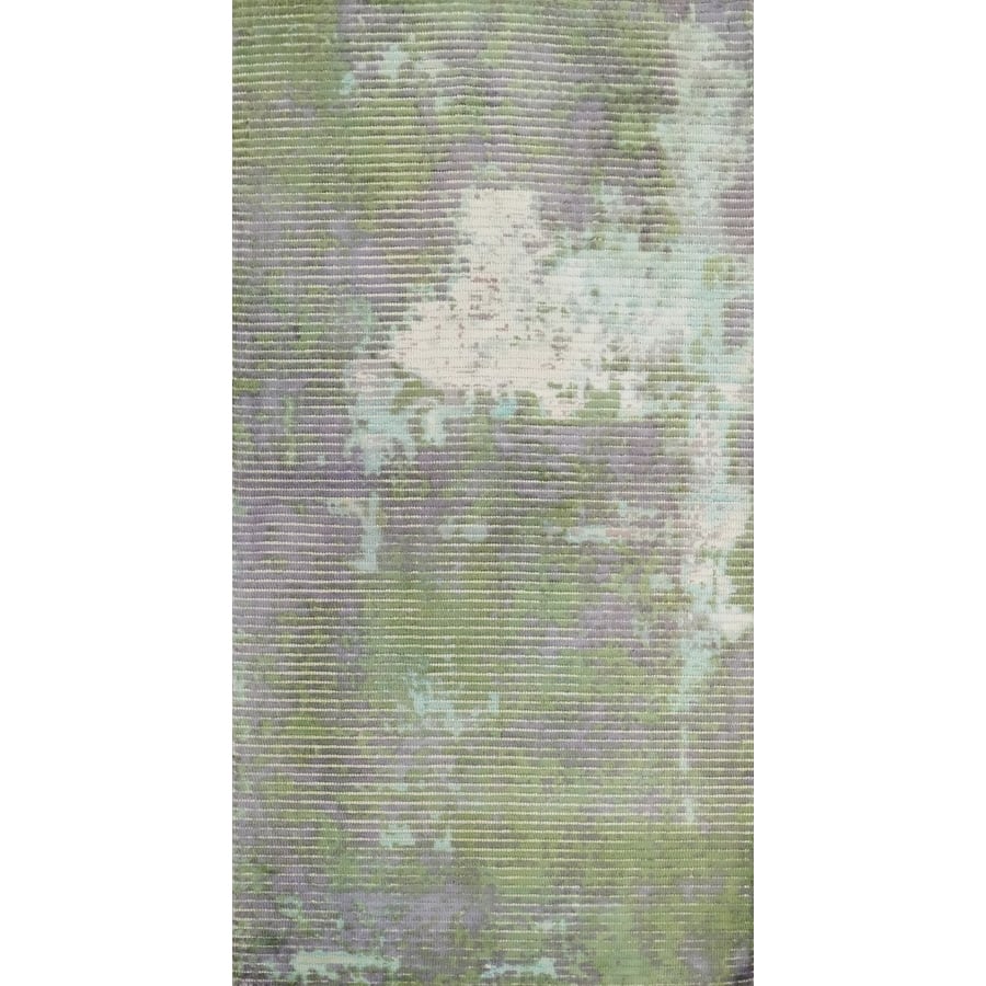 Hand Knotted Oriental Viscose Silk Carpet Modern Abstract Multi-Colored Abstract Area Rug - 4' 0'' X 2' 0''