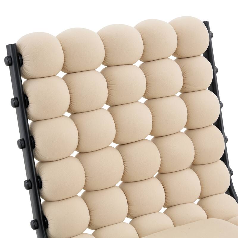 Velvet Accent Dining Chair with Metal Legs Modern Upholstered Armless Chair, Set of 2